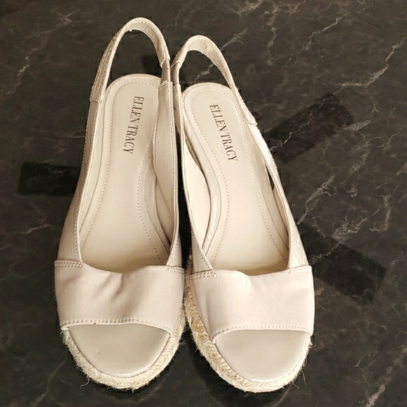 ELLEN Tracy Espedrilles" Keeffe" Nude 6.5m GUC - Picture 4 of 10